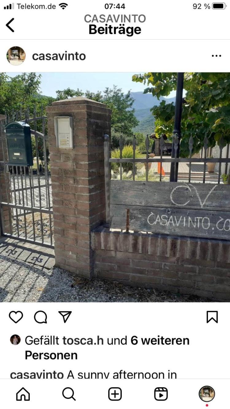 Hotel Casa Vinto Cagli Exterior foto